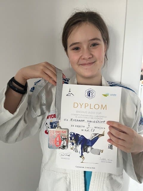 II miejsce Zuzi w turnieju JUDO