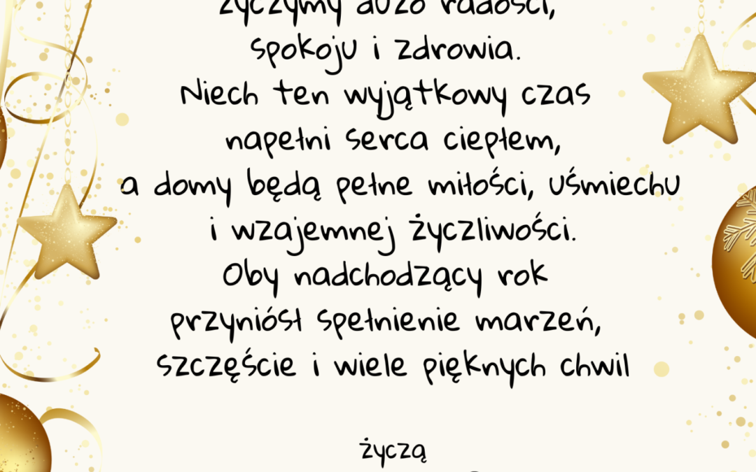 Życzenia świąteczne- grudzień 2024