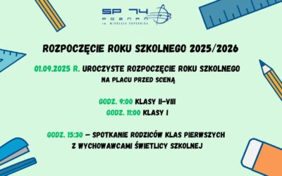 Rozpoczęcie roku szkolnego 2025/2026